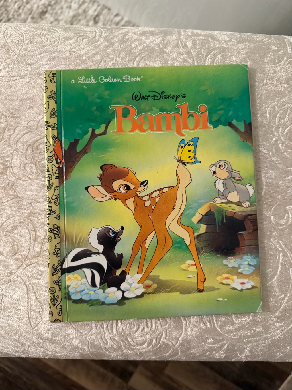Walt Disneys Bambi Little Golden Book  Green Cover